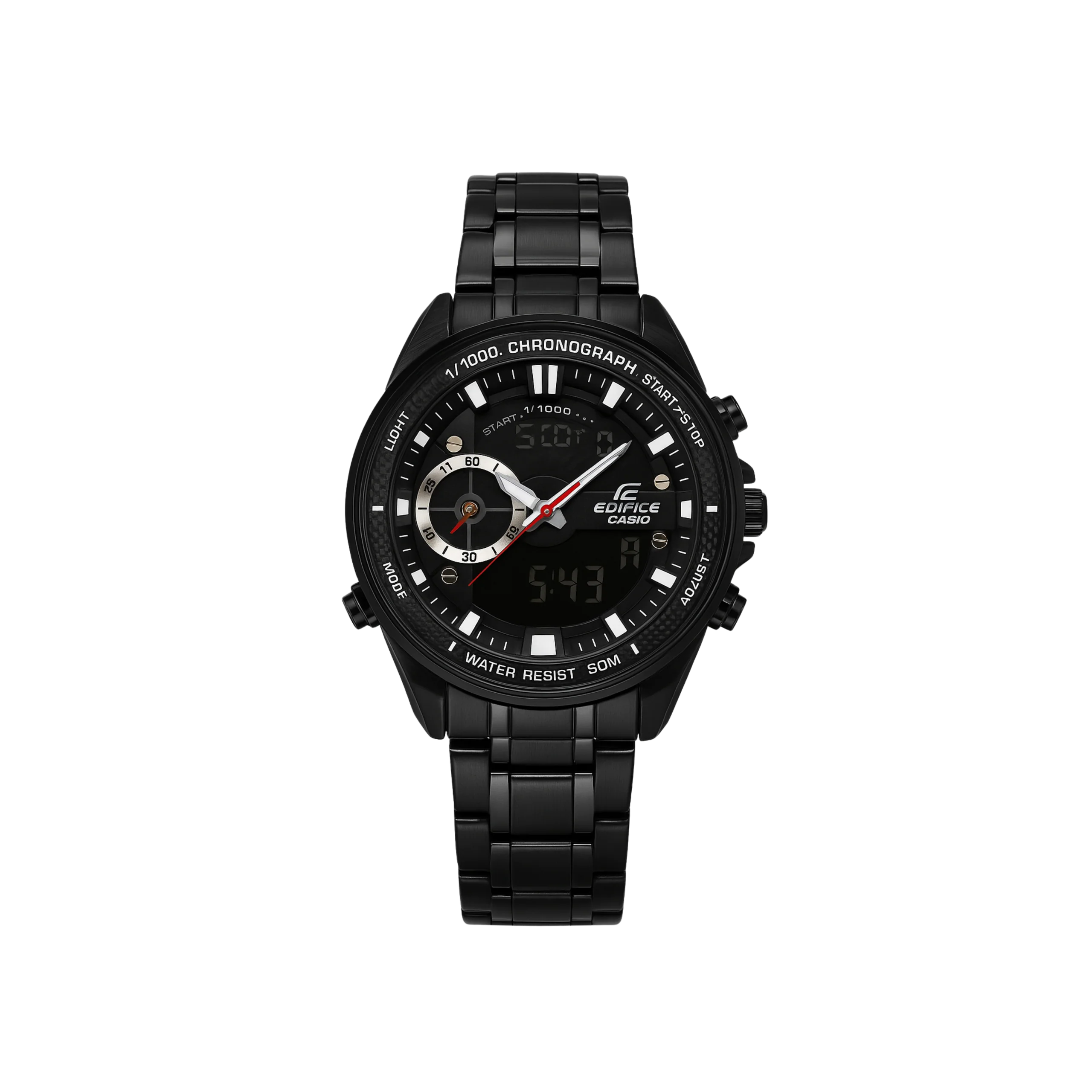 Montre CASIO EDIFICE Noire Élégante et Robuste