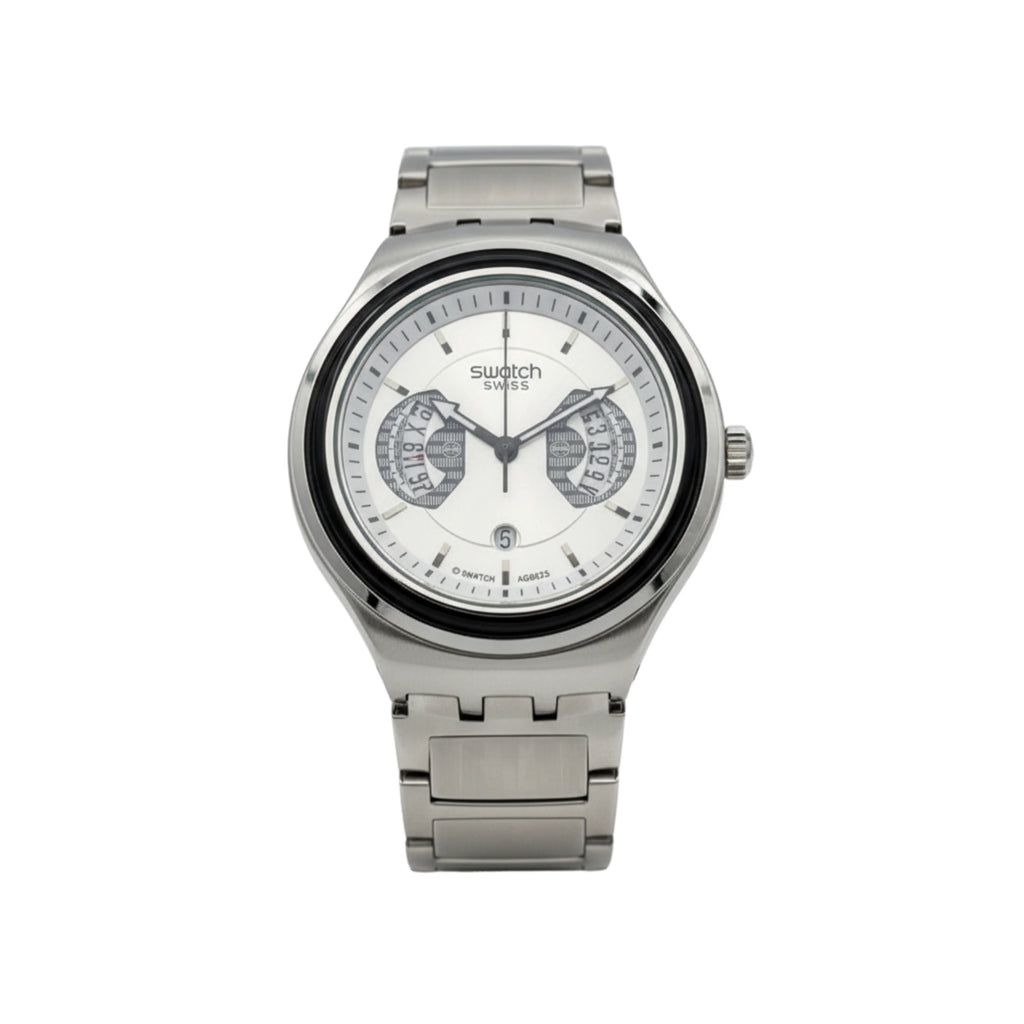 Montre Homme Swatch Irony Chrono Cadran blanc - YVS488G