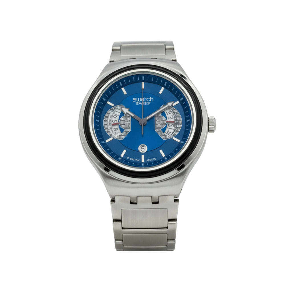 Montre Homme Swatch Irony Chrono Cadran bleu - YVS488G