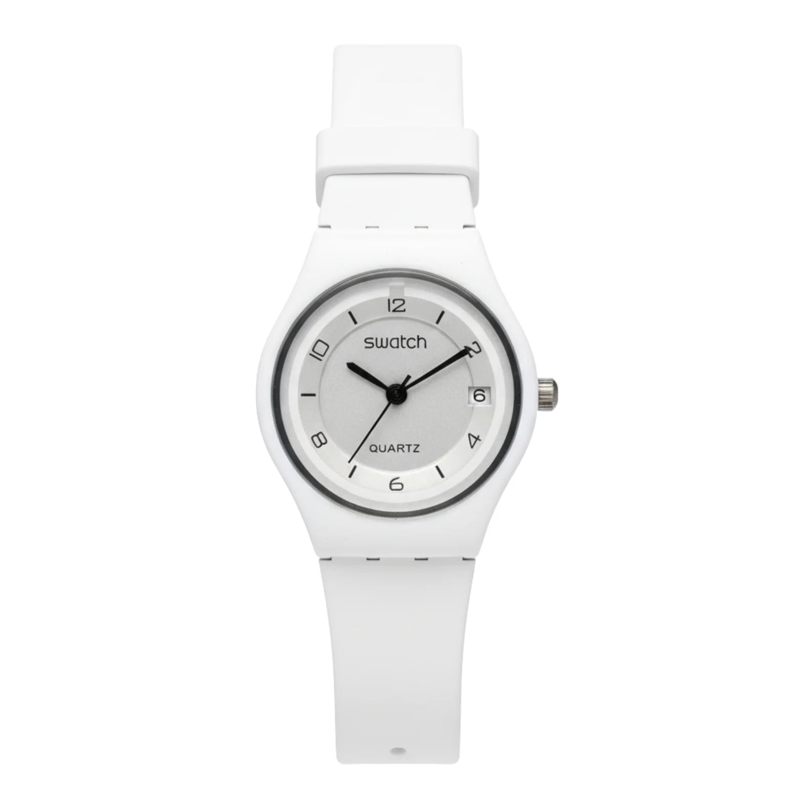 Montre Femme Swatch 3162 Sport Blanche – Élégance Pure &amp; Style Intemporel 26–28mm