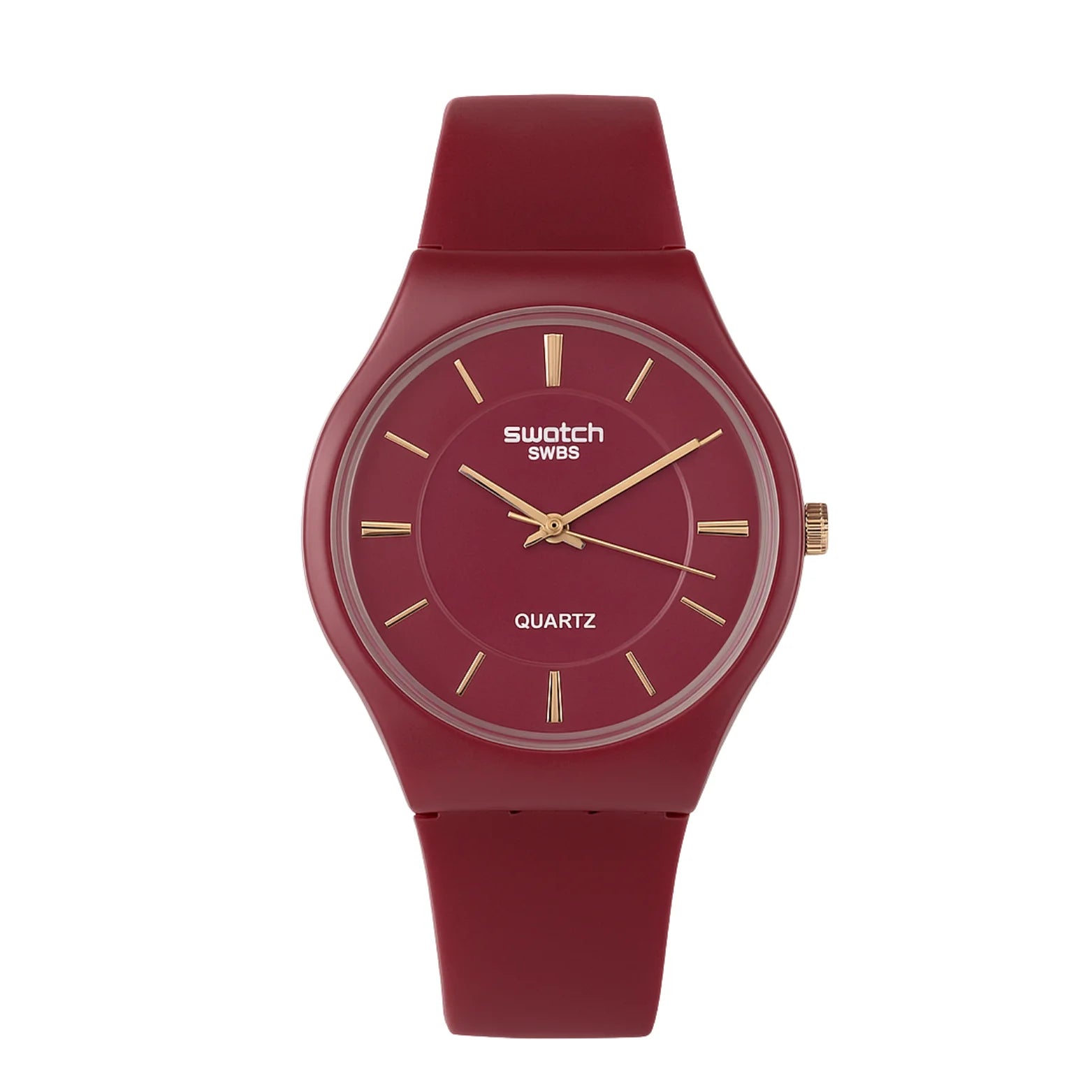 Swatch Femme Rouge Élégante – Montre Quartz Swiss Design | Résistante à l'eau &amp; Garantie 2 Ans